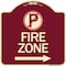Signmission No Parking Symbol and Right Arrow Heavy-Gauge Aluminum Architectural Sign, 18" x 18", BU-1818-24654 A-DES-BU-1818-24654 - alternate 1